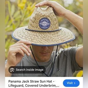 Panama Jack underbrim straw hat NWOT